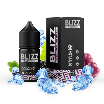 Рідина Blizz Salt 30Мл Black Grape Currant Ice (Виноград Та Смородина З Льодом) 090825 фото