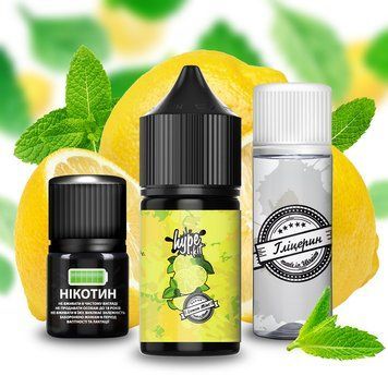 Набор для самозамеса Hype Lemon Mint, 30 Мл 430029 фото
