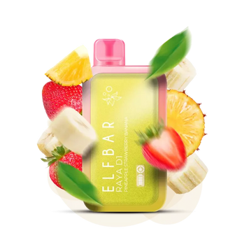 Elf Bar RAYA D1 13000 Pineapple Strawberry Banana (Полуниця Ананас Банан) Одноразовая электронная сигарета 740101 фото