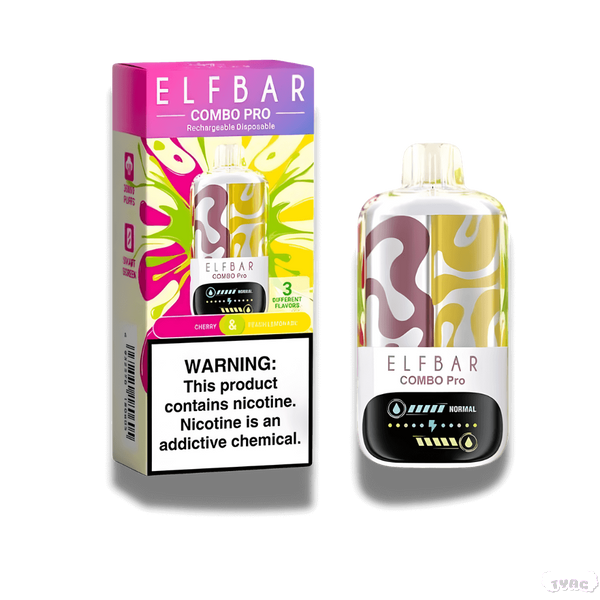 Elf Bar Combo Pro 30000 Cherry / Peach Lemonade (Вишня / Персиковий Лимонад) &mdash; Одноразова Електронна Сигарета 999002 фото
