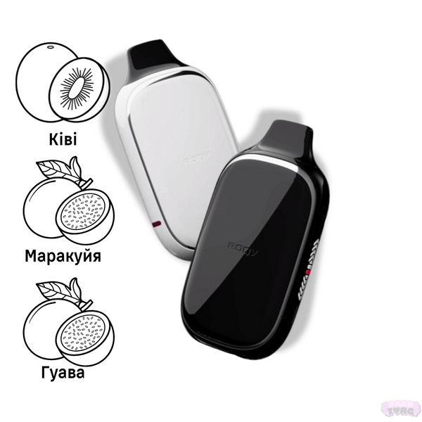 Flonq ROQY 40000 Kiwi Passion Fruit Guava (Киви Маракуйя Гуава) - Одноразовая Электронная Сигарета 720144 фото